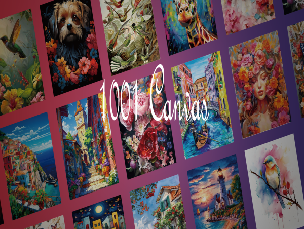  1001Canvas Is Bringing Up the New Paint By Numbers collections 