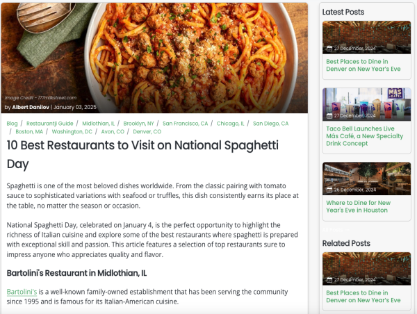  Restaurantji Launches New Blog for Restaurant Industry Insights and Dining Recommendations 