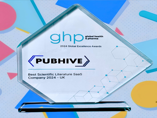  PubHive Recognized Best Scientific Literature SaaS Company 2024 at Global Excellence Awards 