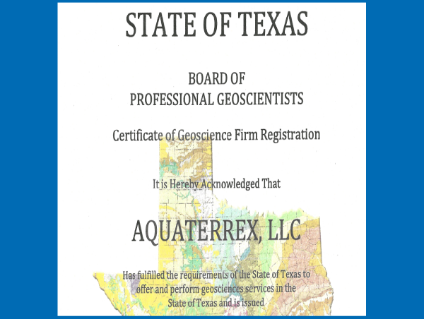  AquaterreX Earns Texas Certification to Revolutionize Water Exploration 