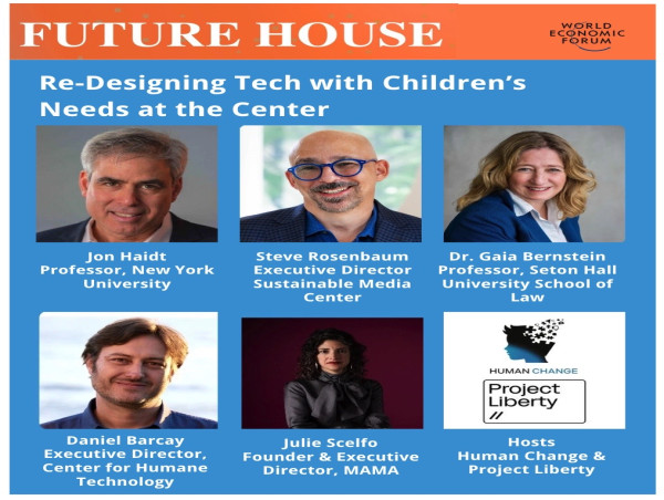  Steven Rosenbaum of Sustainable Media Center will Address Child-Centered Tech Design at Future House In Davos 