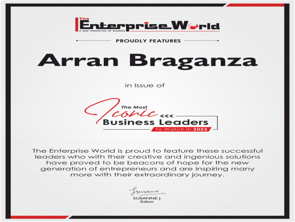  Jalubro's Arran Braganza Recognised as One of 