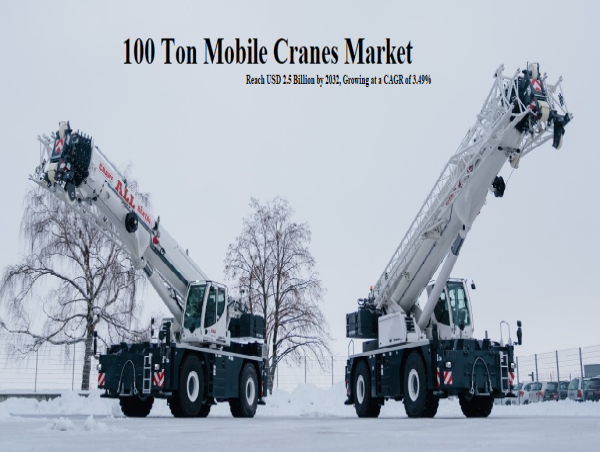 100 Ton Mobile Cranes Market is Expected to Reach USD 2.5 Billion by 2032, Growing at a CAGR of 3.49%