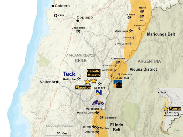  Fuerte Metals Geophysical Survey Confirms Two Significant Porphyry Cu-Au Targets at its Placeton Project, Chile 