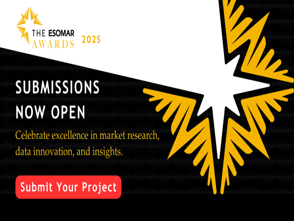  The ESOMAR Awards are Now Open for Submissions 