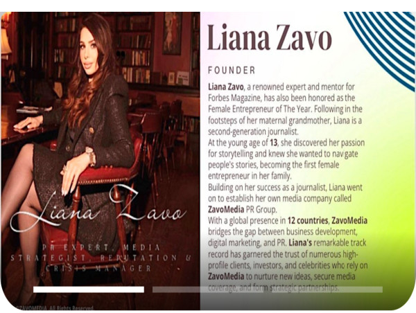 Millennial Personal Branding Pioneer Liana Zavo Launches 21-Day Challenge to Empower Professionals in 2025