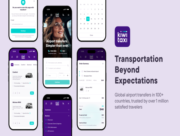  Kiwitaxi Announces New Brand Design and Enhanced Features 