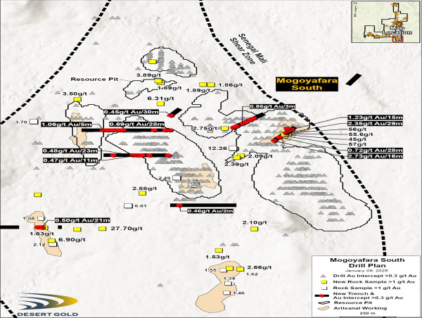  Desert Gold Trench and Prospecting Results Showcase Opportunities for Resource Expansion 