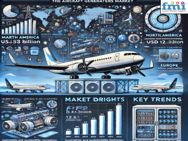 Global Aircraft Generators Market Forecast: USD 12.98 Billion by 2033, Growing at a 7.5% CAGR | FMI