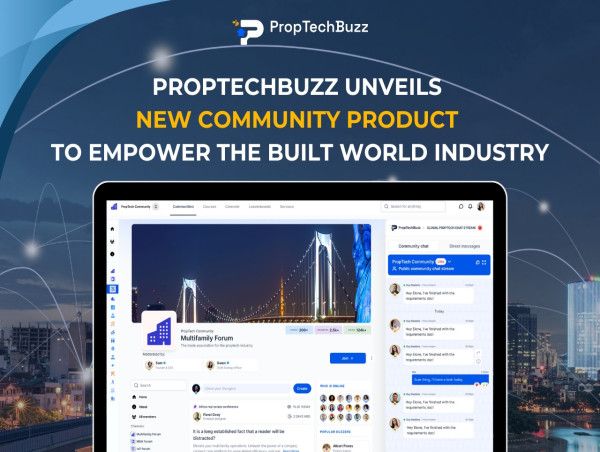 PropTechBuzz Unveils New Community Product to Empower the Built World Industry