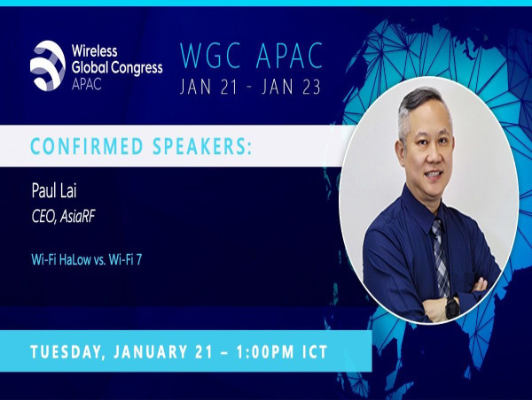  AsiaRF to Attend Wireless Global Congress APAC 2025, CEO Paul Lai to Deliver Keynote Speech 