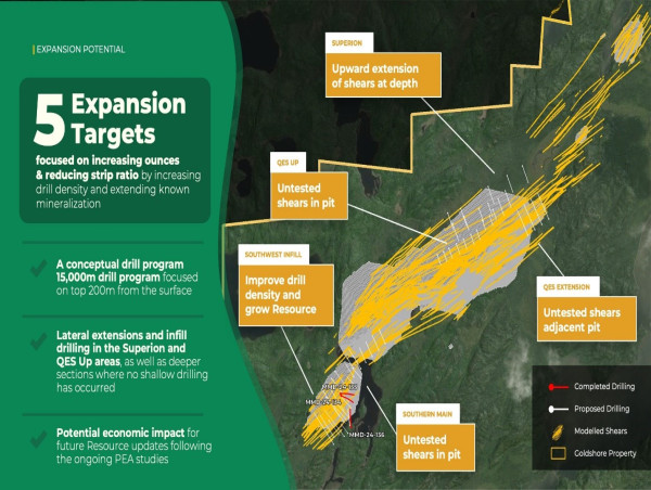  Goldshore Intersects 79.0m of 1.28g/t Au at the Southwest Zone of the Moss Deposit: Extends Mineralization from Current Resource Model in the Top 100 Meters from Surface 