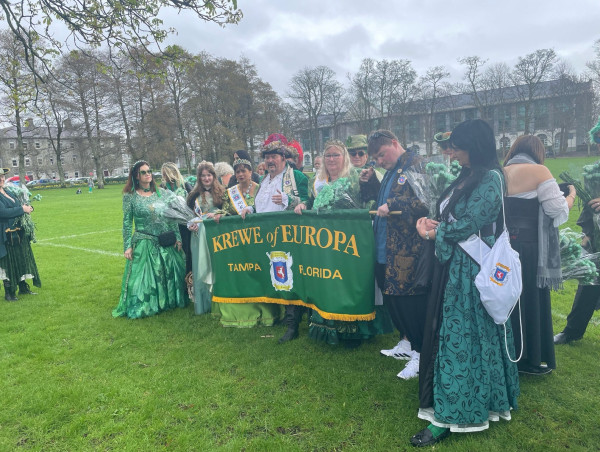  Tampa Florida's Krewe of Europa welcomes Aruba's Massive Brass Band to Gasparilla Parade of Pirates 