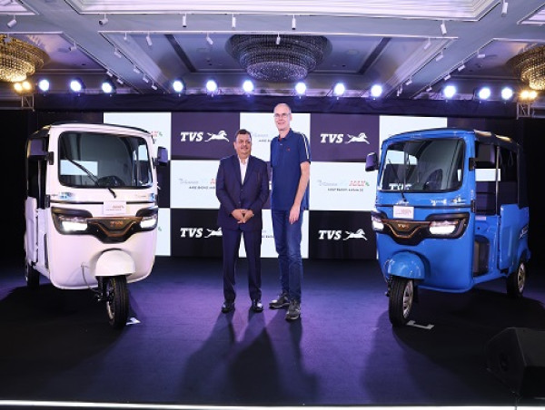  TVS Motor Company Launches India's First, Bluetooth Connected, Electric Three-Wheeler - TVS King EV MAX 