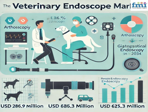  Veterinary Endoscopes Market Projected to Reach USD 625.3 Million by 2034, Growing at 8.10% CAGR 