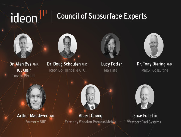  Ideon Council of Subsurface Experts (ICSE) Unites World Experts in Mining Innovation 