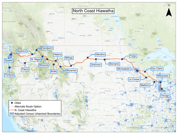  Big Sky Passenger Rail Authority Applauds FRA Report, Highlights Big Sky North Coast Corridor 