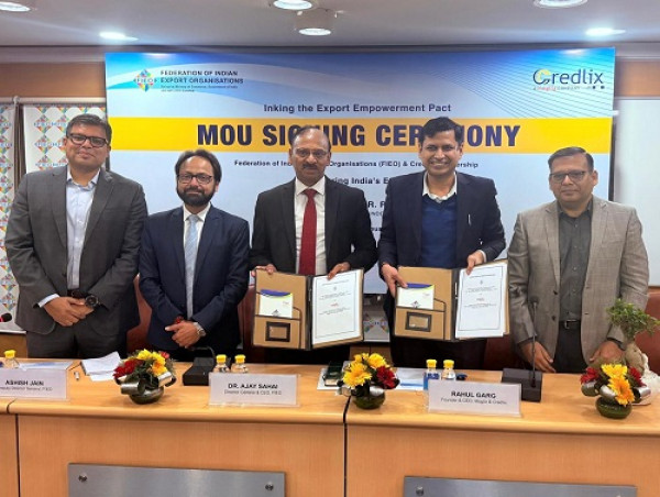  FIEO and Credlix Sign MoU to Empower Indian Exporters with Financial and Logistical Support 