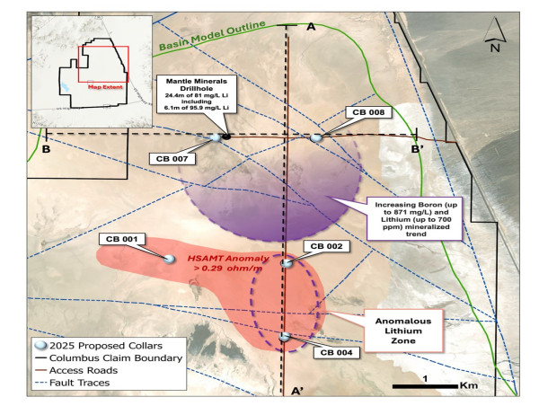  Canter Completes Updated 3D Model for The Columbus Lithium-Boron Project in Nevada 