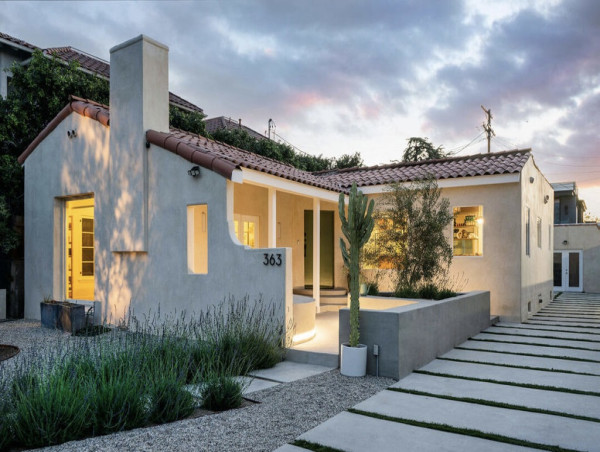  Restored California Spanish Home in LA's Melrose District Comes to Market 