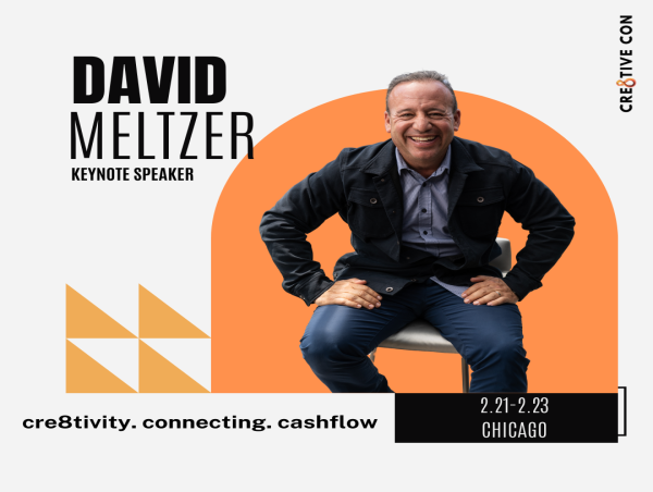  DAVID MELTZER, THE ORIGINAL JERRY MAGUIRE, TO HEADLINE CRE8TIVE CON 2025 IN CHICAGO 