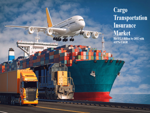  Cargo Transportation Insurance Market to Hit $52.3 Billion by 2032 with 4.87% CAGR 