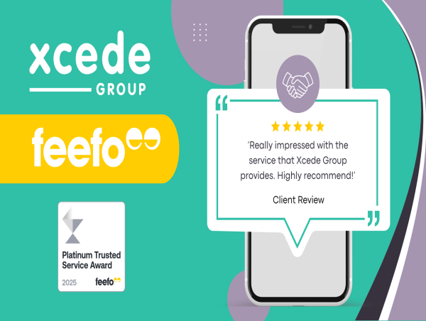  Xcede Group Achieves Feefo Platinum Trusted Service Awards Across Both Brands 