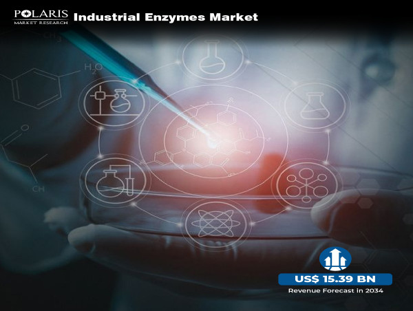  Industrial Enzymes Market Size to Reach USD 15.39 Billion by 2034, Driven by 6.2% CAGR 