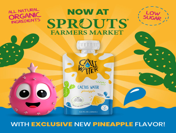  Caliwater™Cactus Water Launches Exclusive Pineapple Kids Pouches at Sprouts Farmers Market Nationwide 