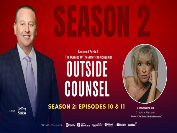  Outside Counsel Launches Two-Part Episode with Pain Advocate Claudia Merandi 