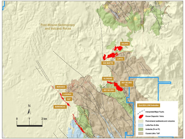  Bear Creek Mining Updates Mineral Resources and Mineral Reserves for the Mercedes Mine 