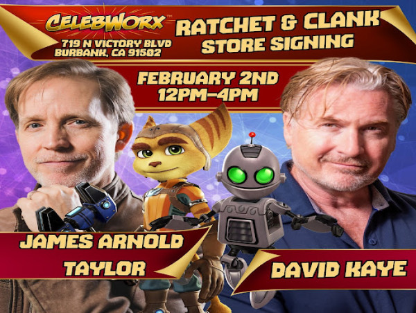  David Kaye, Voice of Clank in 'Ratchet & Clank' Games and Film, to Appear at CelebWorx on February 2, 2025 