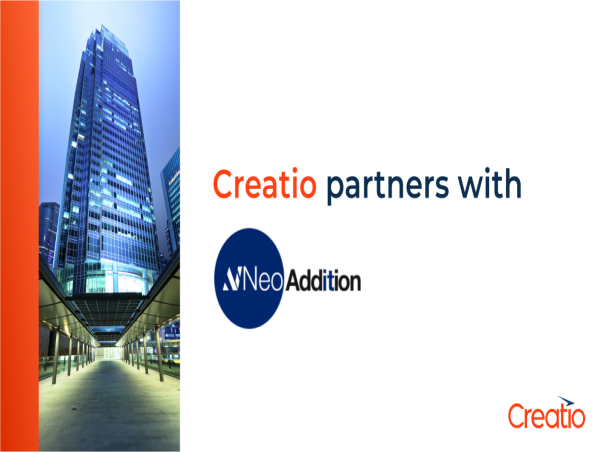  Creatio Partners with NeoAddition to Deliver Digital Transformation Opportunities to More Businesses in North America 