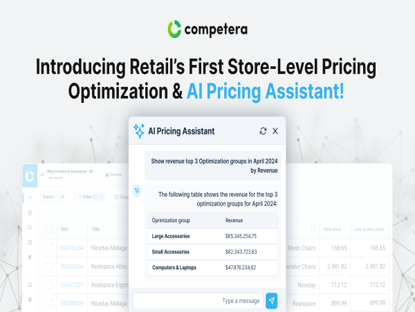  Retail’s First Store-Level Pricing Optimization and AI-Powered Pricing Assistant Announced by Competera 