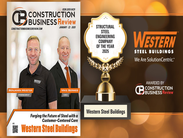  Western Steel Buildings Named 'Structural Steel Engineering Company of the Year 2025' by Construction Business Review. 