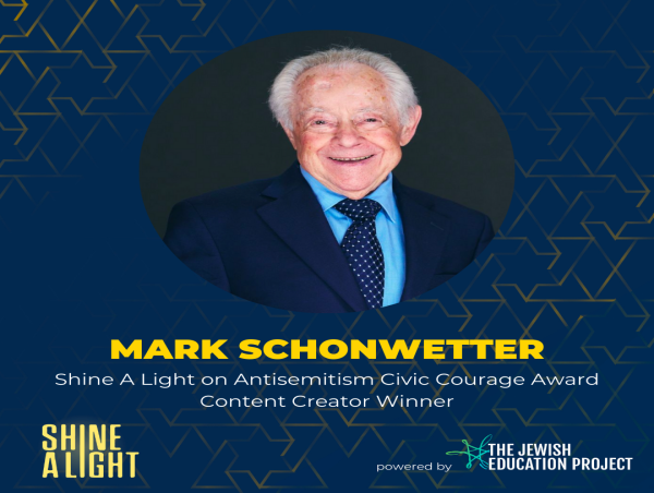  Holocaust Survivor Mark Schonwetter Receives Prestigious Shine A Light Civic Courage Award 