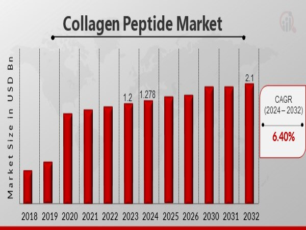  Collagen Peptide Market Size with CAGR of 6.40% by 2024 – 2032, Due To Rising in Cosmetics and Personal Care Goods 