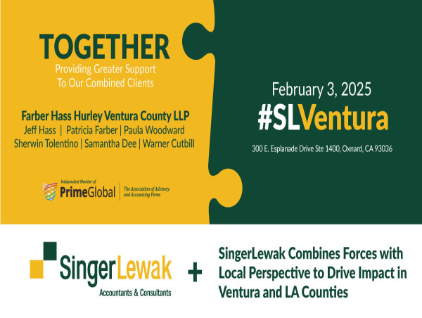  SingerLewak Combines Forces with Local Perspective to Drive Impact in Ventura and LA Counties 