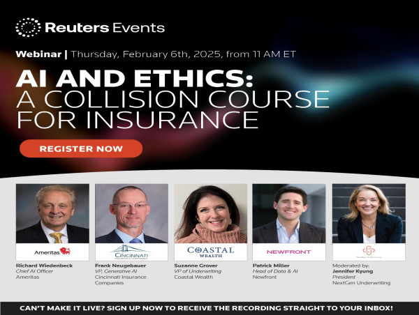  AI in Insurance: Balancing Innovation with Ethical Responsibility, Upcoming Webinar by Reuters Events 