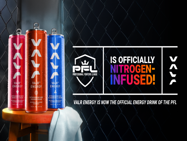  PROFESSIONAL FIGHTERS LEAGUE ANNOUNCES VALR ENERGY AS NEW ENERGY DRINK PARTNER IN THE U.S. 