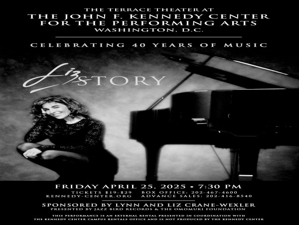  Windham Hill Pianist Liz Story to Celebrate 40 Years of Music in Kennedy Center Debut on April 25th in Washington, D.C. 