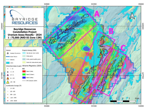  Bayridge Resources Confirms Multiple Targets at Constellation Project 