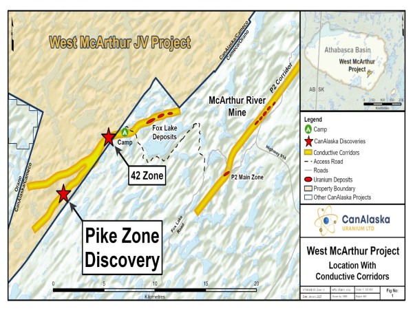  CanAlaska Announces Best Uranium Intersection to Date at West McArthur's Pike Zone 