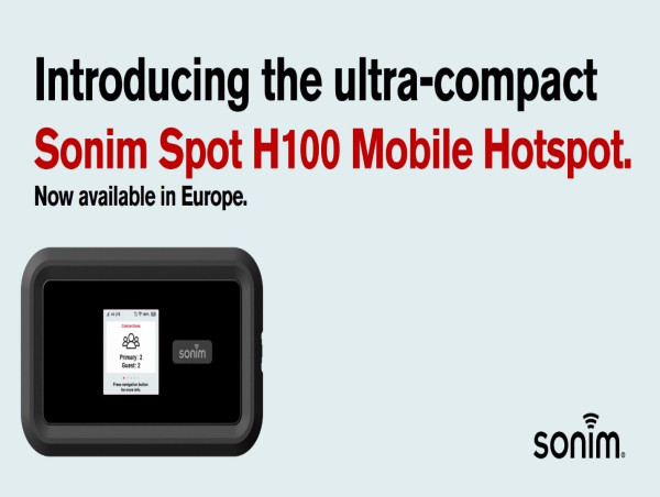  Sonim Spot(TM) H100 Mobile Hotspot Now Available in Europe, Launching with Telia in Finland 