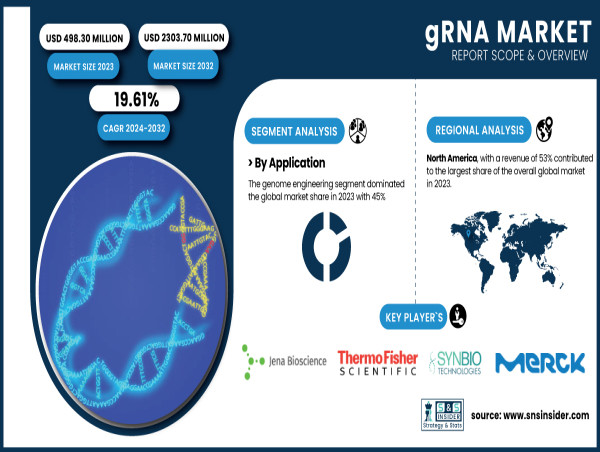  gRNA Market Size to Reach USD 2.3 Billion by 2032, Growing at 19.61% CAGR Amid Rising Genomic Investments 