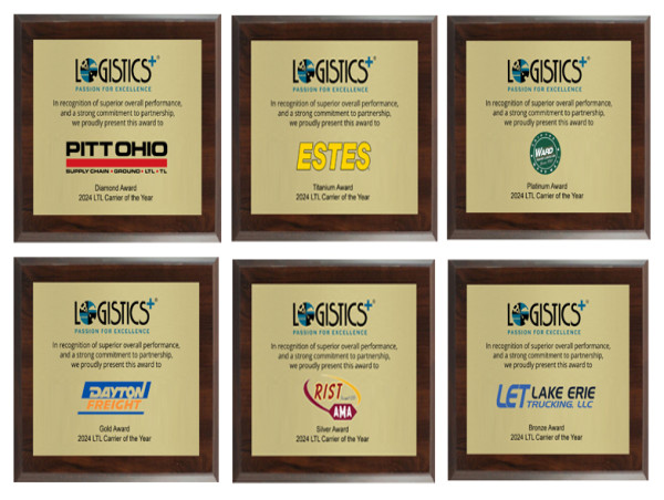  Logistics Plus Recognizes Six LTL Carriers for 2024 Awards 