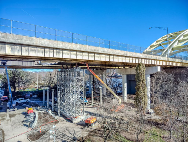  Acrow 700XS® Towers Provide Critical Support to Damaged Interstate Bridge in Ohio 