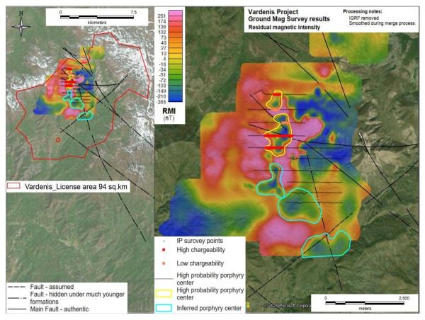  Hayasa Metals Announces Magnetic Survey Results over Vardenis Copper-Gold Project 