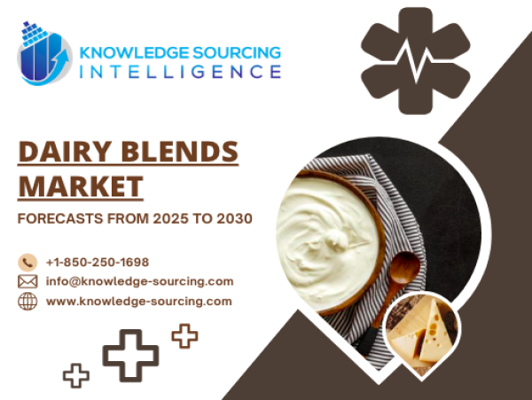  Dairy Blends Market anticipated to surpass US$5.169 billion by 2030 at a CAGR of 5.52% 