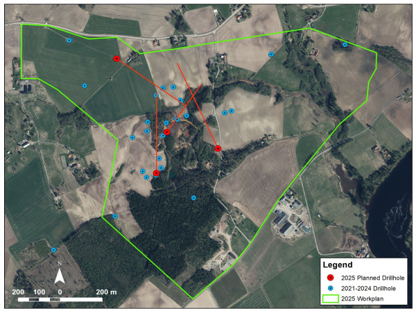  District and Boliden Joint Technical Committee Approve 2025 Exploration Budget on the Tomtebo and Stollberg Properties and Commence Drilling at the Tomtebo Property in Sweden 